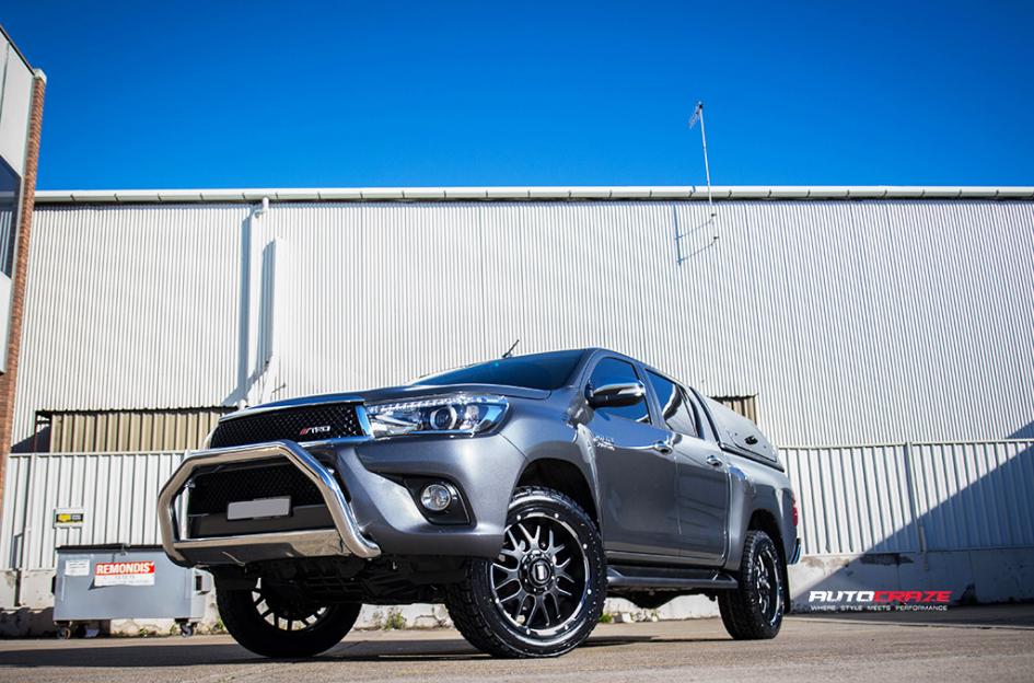 TOYOTA HILUX N80 4WD GD02 MATTE BLACK MACHINED FACE 